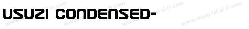 Usuzi Condensed字体转换